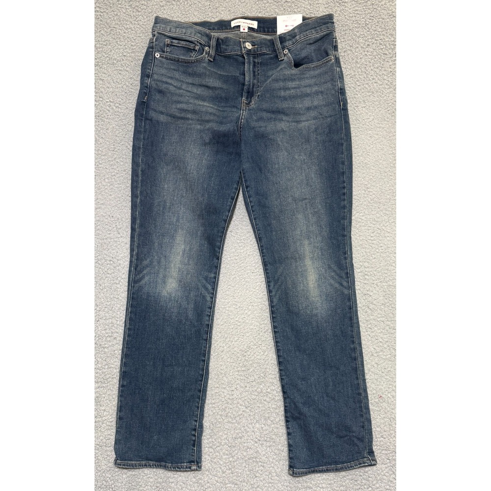 Lucky Brand Sweet Mid Rise Ankle Straight Jeans Womens 14/32 Stretch NEW